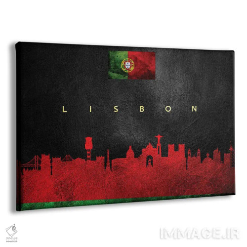 تابلو خط افق لیسبون، پرتغال؛ نسخه ۲ اثر آدریان بالدُوینو - نمای پرسپکتیو محصول