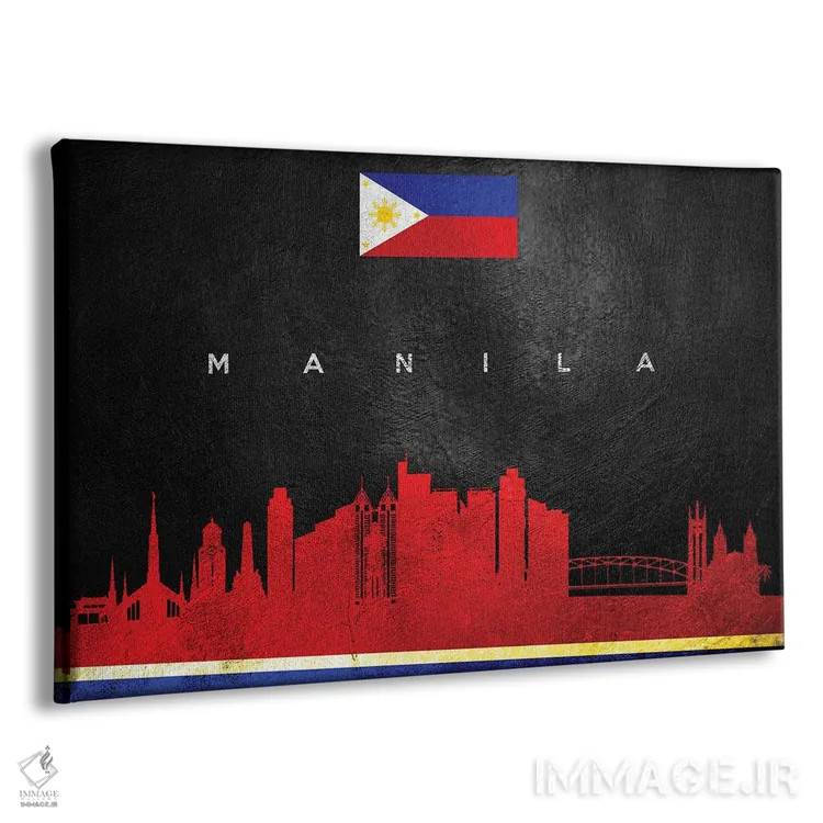 تابلو خط افق مانیل، فیلیپین اثر آدریان بالدُوینو - نمای پرسپکتیو محصول