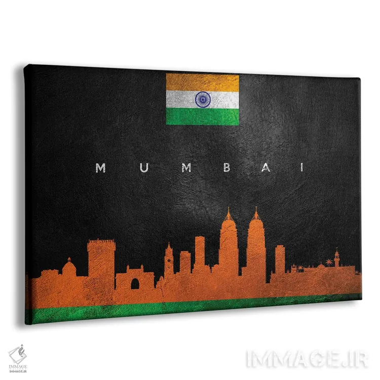 تابلو خط افق بمبئی، هند؛ نسخه ۲ اثر آدریان بالدُوینو - نمای پرسپکتیو محصول