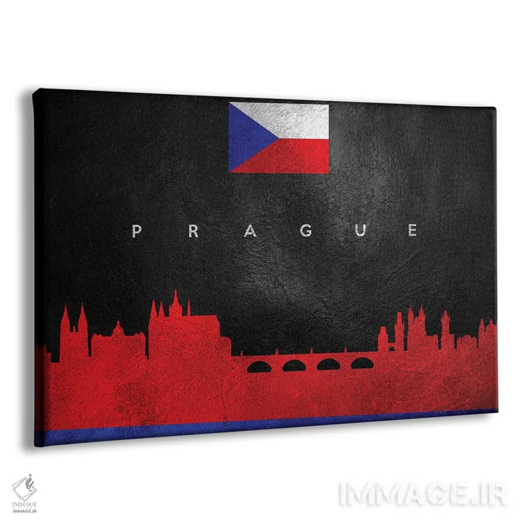 تابلو خط افق پراگ، جمهوری چک اثر آدریان بالدُوینو - نمای پرسپکتیو محصول