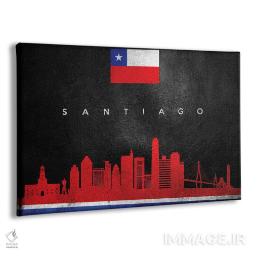 تابلو خط افق سانتیاگو، شیلی اثر آدریان بالدُوینو - نمای پرسپکتیو محصول