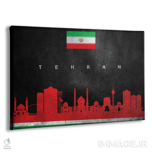 تابلو خط افق تهران، ایران اثر آدریان بالدُوینو - نمای پرسپکتیو محصول