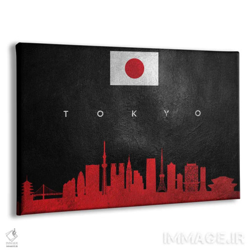 تابلو خط افق توکیو ژاپن II اثر آدریان بالدُوینو - نمای پرسپکتیو محصول