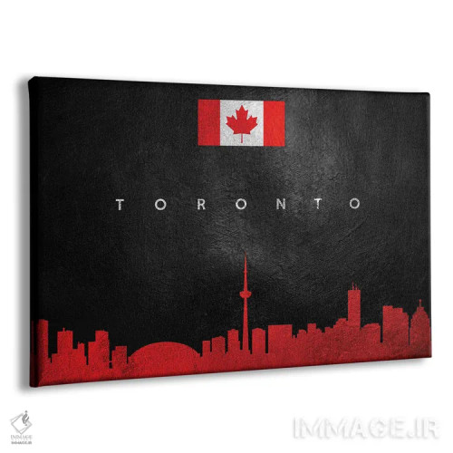 تابلو خط افق تورنتو کانادا اثر آدریان بالدُوینو - نمای پرسپکتیو محصول