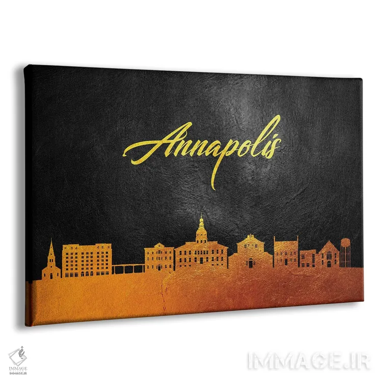 تابلو خط افق طلایی آناپولیس مریلند اثر آدریان بالدُوینو - نمای پرسپکتیو محصول