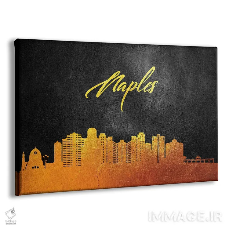 تابلو خط افق طلایی نپلز فلوریدا اثر آدریان بالدُوینو - نمای پرسپکتیو محصول