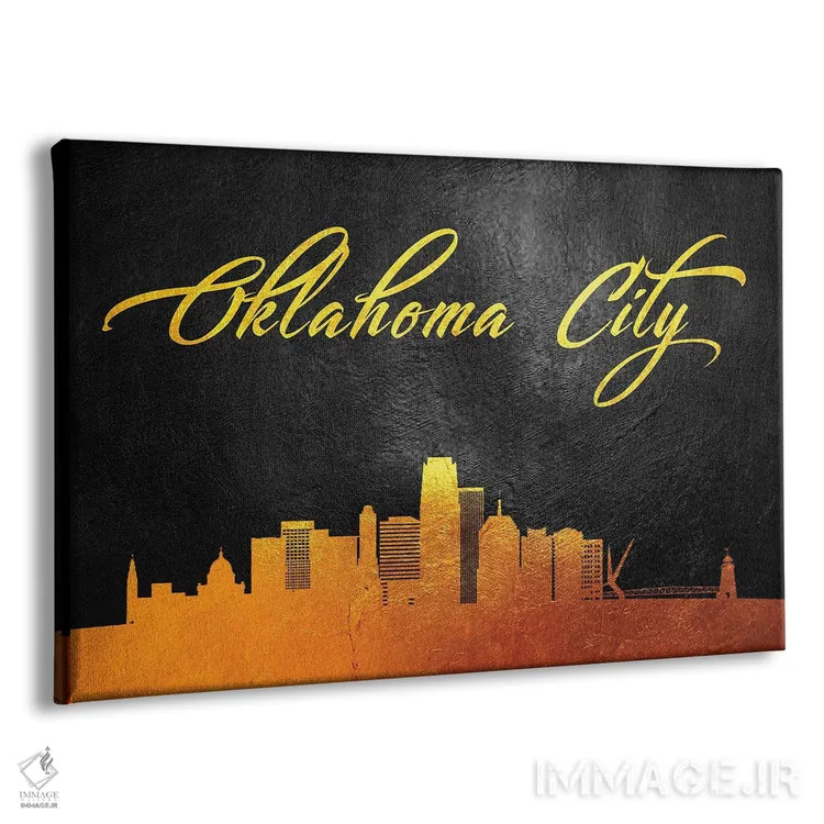 تابلو خط افق اوکلاهما سیتی اثر آدریان بالدُوینو - نمای پرسپکتیو محصول