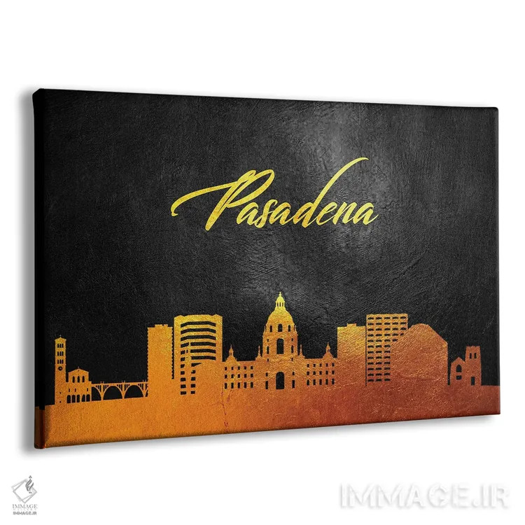 تابلو خط افق طلایی پاسادنا کالیفرنیا اثر آدریان بالدُوینو - نمای پرسپکتیو محصول