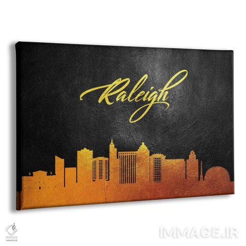 تابلو خط افق طلایی رالی کارولینای شمالی اثر آدریان بالدُوینو - نمای پرسپکتیو محصول