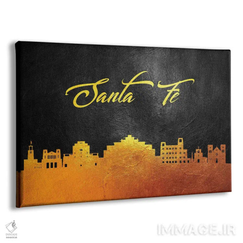تابلو خط افق طلایی سانتا فه نیومکزیکو اثر آدریان بالدُوینو - نمای پرسپکتیو محصول