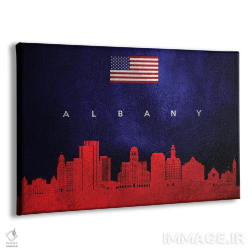 تابلو خط افق آلبانی نیویورک اثر آدریان بالدُوینو - نمای پرسپکتیو محصول