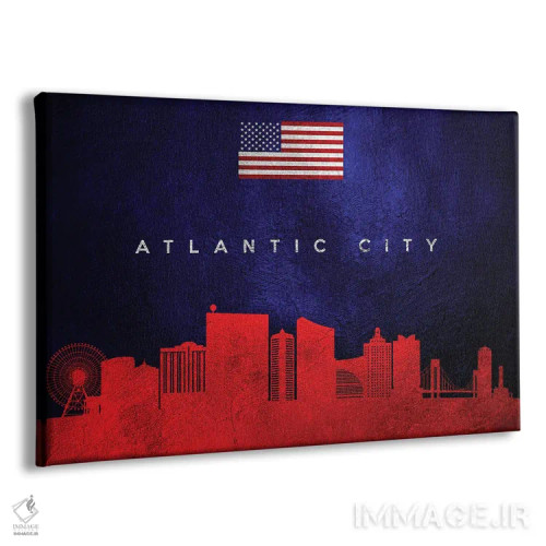تابلو خط افق آتلانتیک سیتی نیوجرسی اثر آدریان بالدُوینو - نمای پرسپکتیو محصول