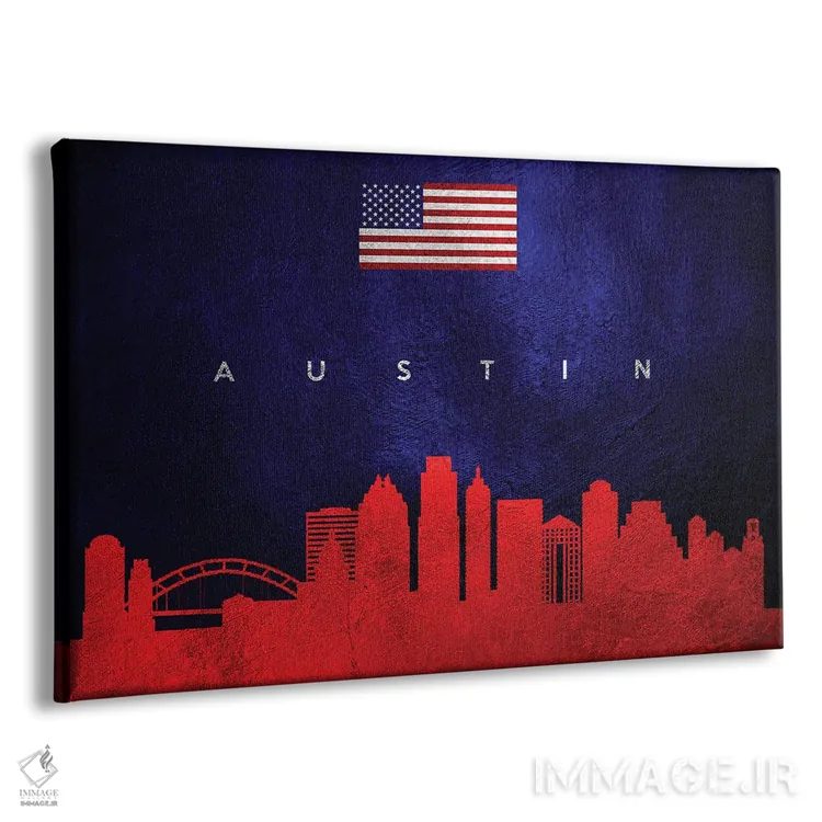 تابلو خط افق آستین تگزاس اثر آدریان بالدُوینو - نمای پرسپکتیو محصول