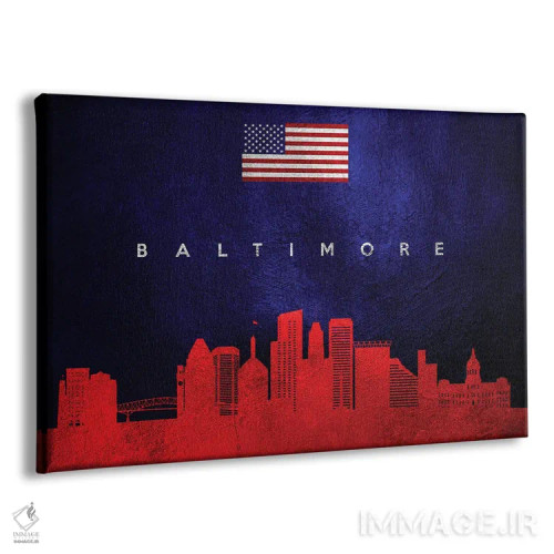 تابلو خط افق بالتیمور مریلند اثر آدریان بالدُوینو - نمای پرسپکتیو محصول