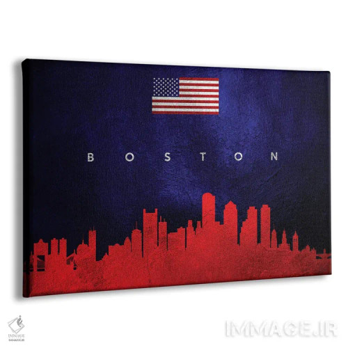 تابلو خط افق بوستون ماساچوست اثر آدریان بالدُوینو - نمای پرسپکتیو محصول