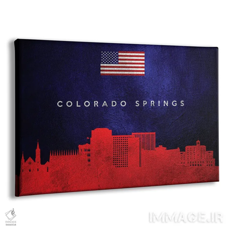 تابلو خط افق کلرادو اسپرینگز اثر آدریان بالدُوینو - نمای پرسپکتیو محصول