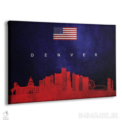 تابلو خط افق دنور کلرادو اثر آدریان بالدُوینو - نمای پرسپکتیو محصول