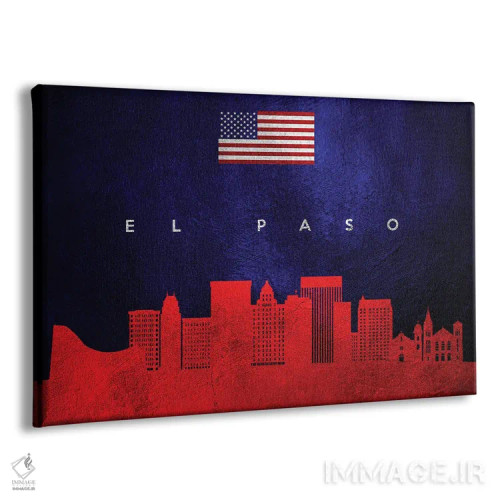 تابلو خط افق ال پاسو تگزاس اثر آدریان بالدُوینو - نمای پرسپکتیو محصول