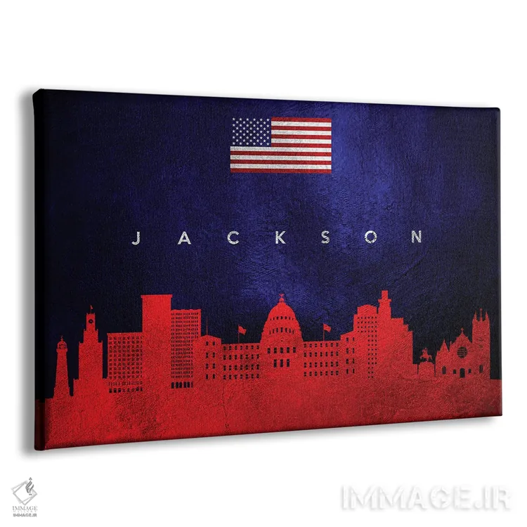 تابلو خط افق جکسون میسیسیپی اثر آدریان بالدُوینو - نمای پرسپکتیو محصول