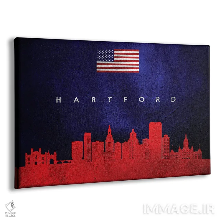 تابلو خط افق هارتفورد کنتیکت اثر آدریان بالدُوینو - نمای پرسپکتیو محصول