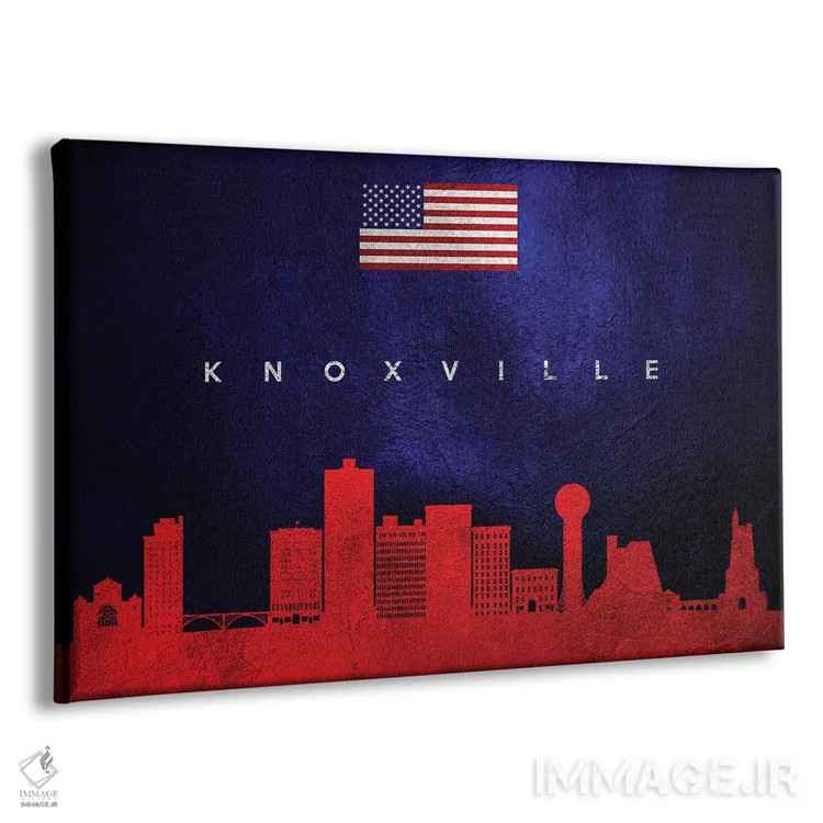 تابلو خط افق ناکسویل تنسی اثر آدریان بالدُوینو - نمای پرسپکتیو محصول