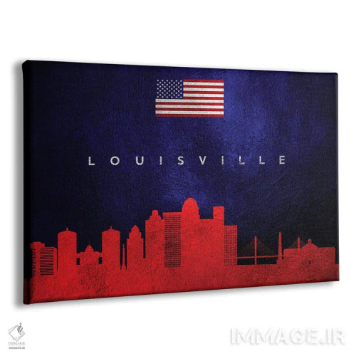 تابلو خط افق لوئیزویل کنتاکی اثر آدریان بالدُوینو - نمای پرسپکتیو محصول