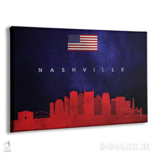 تابلو خط افق نشویل تنسی اثر آدریان بالدُوینو - نمای پرسپکتیو محصول