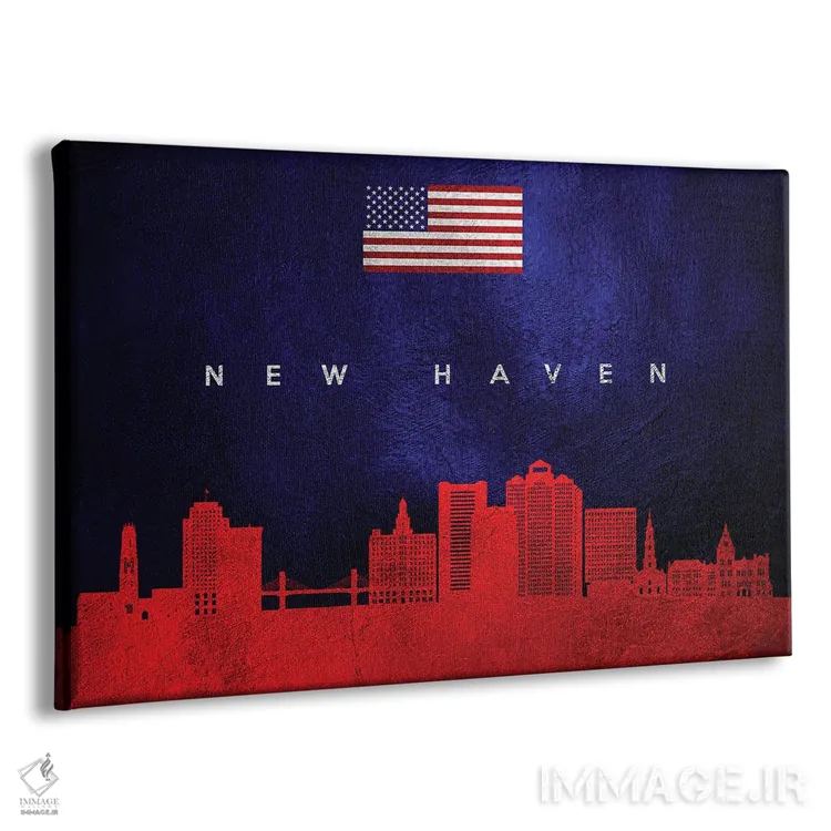 تابلو خط افق نیوهیون کنتیکت اثر آدریان بالدُوینو - نمای پرسپکتیو محصول