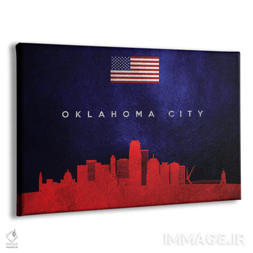 تابلو خط افق اوکلاهما سیتی ۲ اثر آدریان بالدُوینو - نمای پرسپکتیو محصول