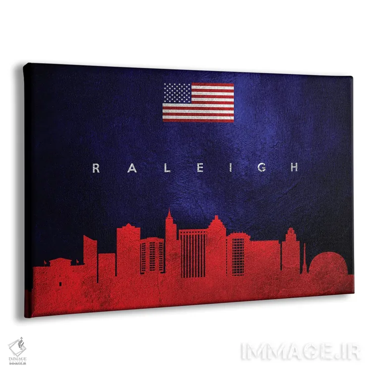 تابلو خط افق رالی کارولینای شمالی اثر آدریان بالدُوینو - نمای پرسپکتیو محصول