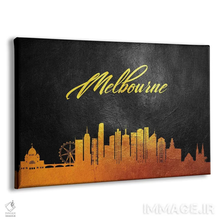 تابلو خط افق طلایی ملبورن، استرالیا اثر آدریان بالدُوینو - نمای پرسپکتیو محصول