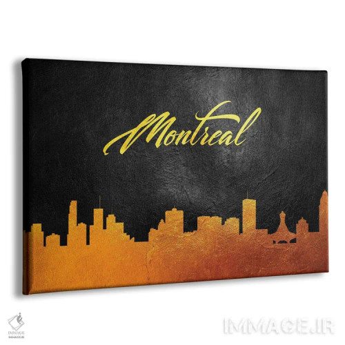 تابلو خط افق طلایی مونترآل، کانادا ۲ اثر آدریان بالدُوینو - نمای پرسپکتیو محصول