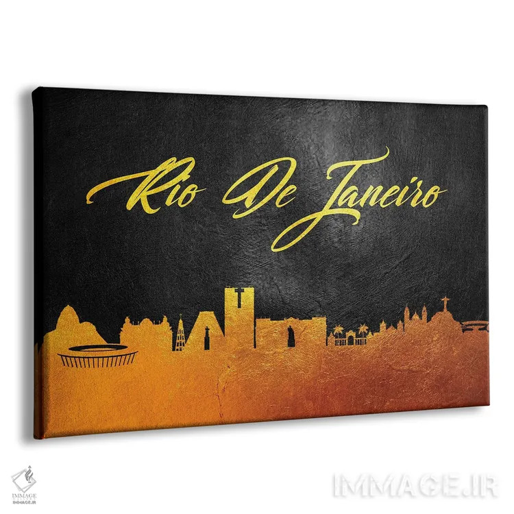 تابلو خط افق طلایی ریو دو ژانیرو، برزیل ۲ اثر آدریان بالدُوینو - نمای پرسپکتیو محصول