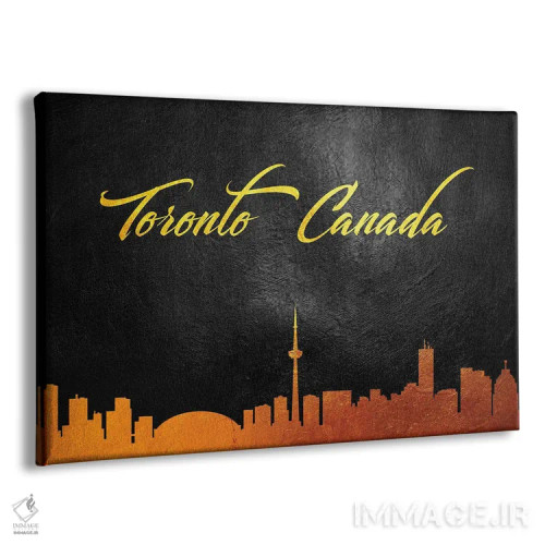 تابلو خط افق طلایی تورنتو، کانادا اثر آدریان بالدُوینو - نمای پرسپکتیو محصول