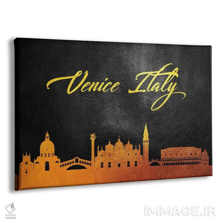 تابلو خط افق طلایی ونیز، ایتالیا اثر آدریان بالدُوینو - نمای پرسپکتیو محصول