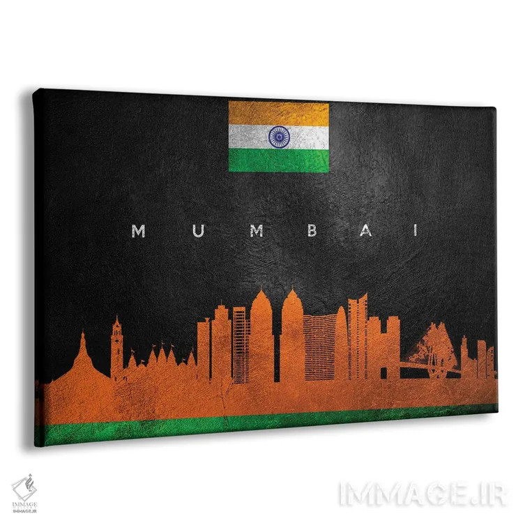 تابلو خط افق بمبئی هند اثر آدریان بالدُوینو - نمای پرسپکتیو محصول