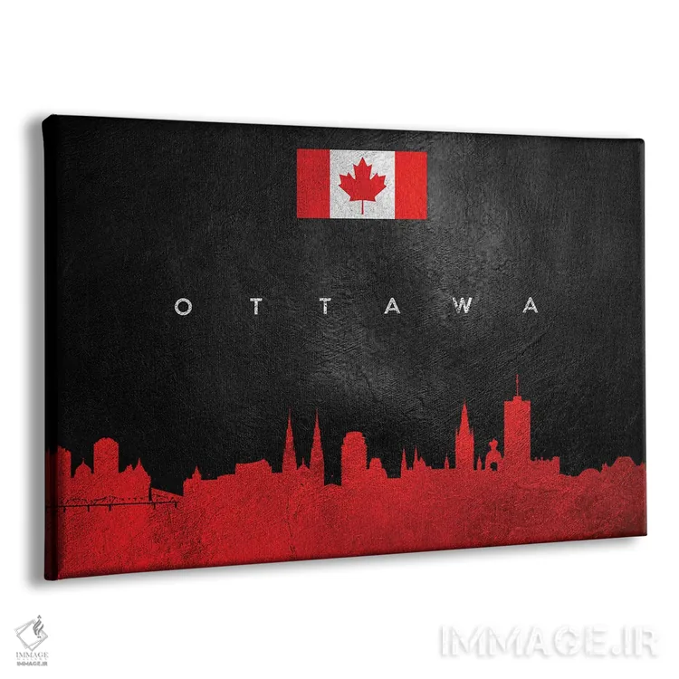 تابلو منظرهٔ افقی اتاوا، کانادا اثر آدریان بالدُوینو - نمای پرسپکتیو محصول