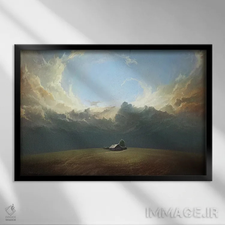 تابلو در انتهای دنیا اثر آرتم رادس چبوخا - نمای قابدار مشکی