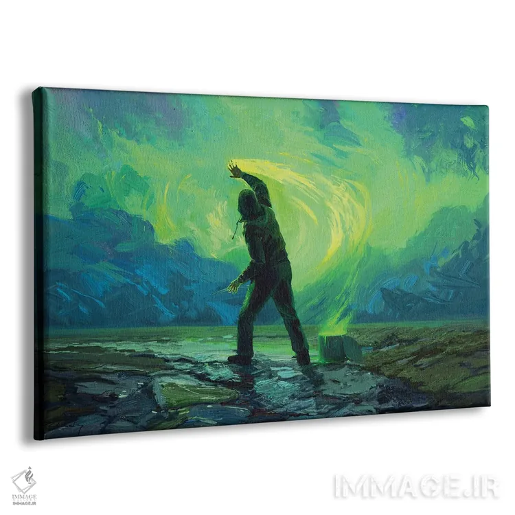 تابلو نقاش شببیدار اثر آرتم رادس چبوخا - نمای پرسپکتیو محصول