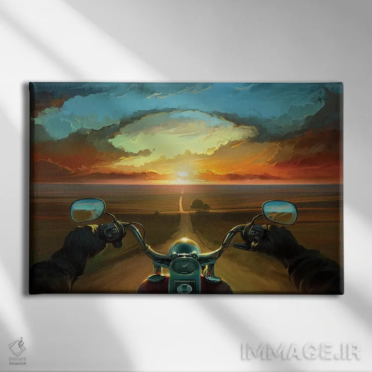 تابلو سرزمین بادها اثر آرتم رادس چبوخا - نمای روبهرو روی دیوار