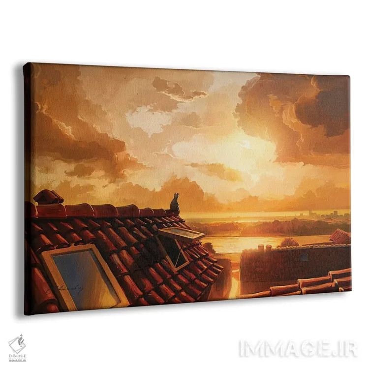 تابلو روح گربه اثر آرتم رادس چبوخا - نمای پرسپکتیو محصول