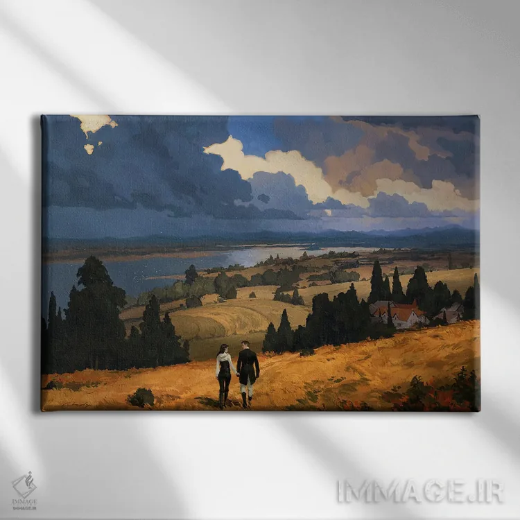 تابلو خانه اثر آرتم رادس چبوخا - نمای روبهرو روی دیوار