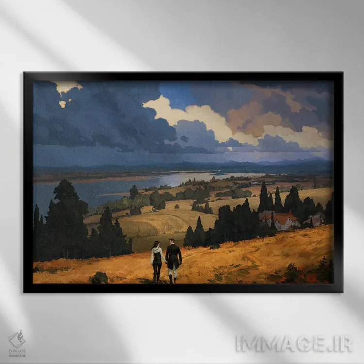 تابلو خانه اثر آرتم رادس چبوخا - نمای قابدار مشکی