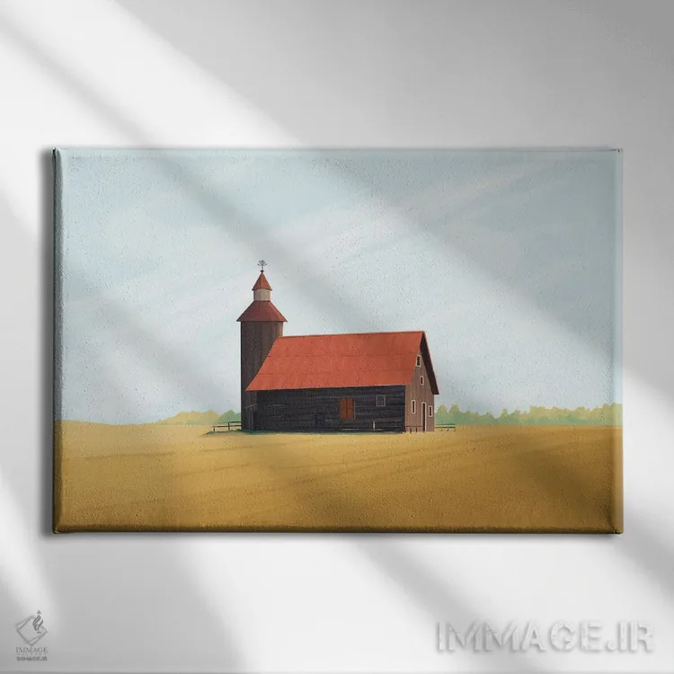 تابلو انبار ۳ اثر آرکتیک فریم (کادر یا قاب قطبی) - نمای روبهرو روی دیوار