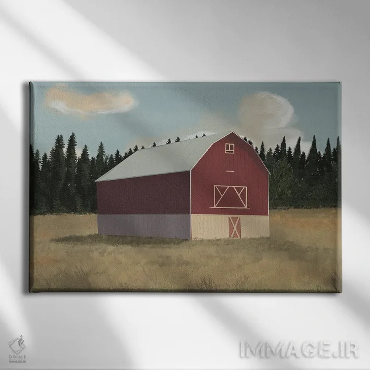 تابلو انبار ۴ اثر آرکتیک فریم (کادر یا قاب قطبی) - نمای روبهرو روی دیوار