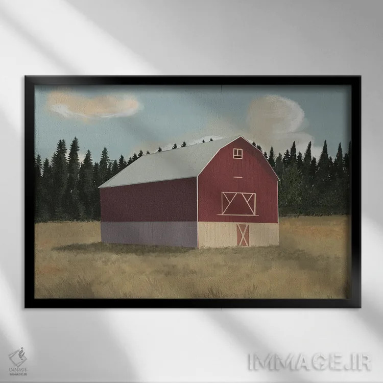 تابلو انبار ۴ اثر آرکتیک فریم (کادر یا قاب قطبی) - نمای قابدار مشکی