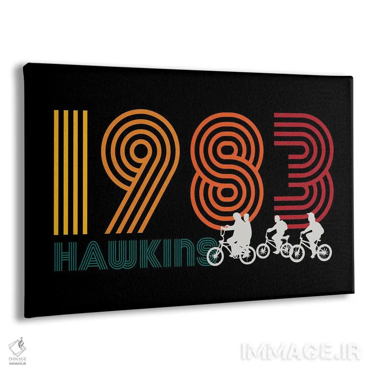تابلو هاوکینز ۱۹۸۳ (ارجاع به "چیزهای عجیب") اثر آنتونیو کامارنا - نمای پرسپکتیو محصول