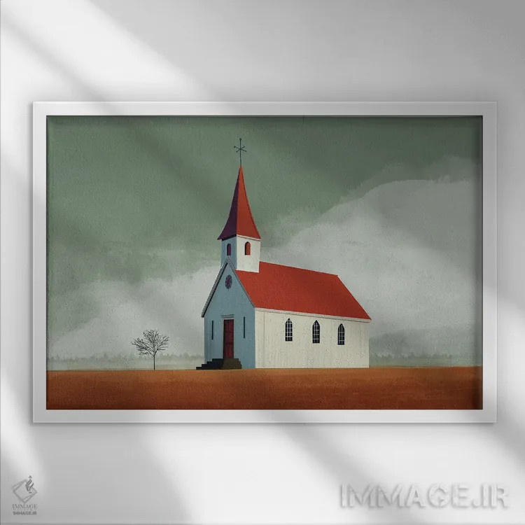 تابلو انبارها ۵ اثر آرکتیک فریم (کادر یا قاب قطبی) - نمای قابدار سفید