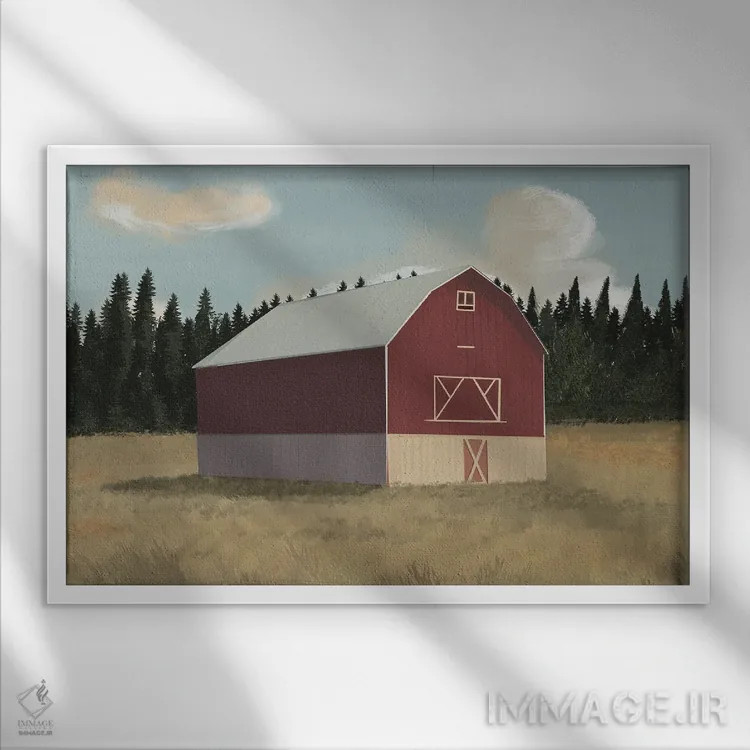 تابلو انبار ۴ اثر آرکتیک فریم (کادر یا قاب قطبی) - نمای قابدار سفید