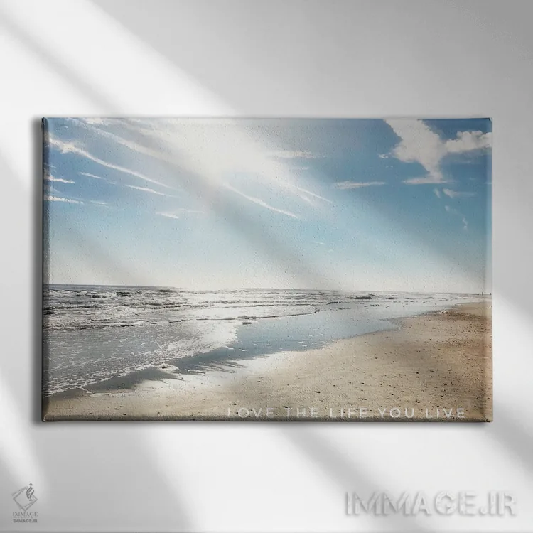 تابلو زندگیای که داری را دوست بدار اثر آکوستا - نمای روبهرو روی دیوار